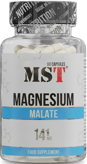 Малат Магнію MST Magnesium Malate 141 mg 60caps