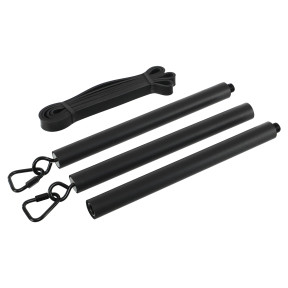 Палка-тренажер Portable resistance weight band bar Ezous з амортизатором