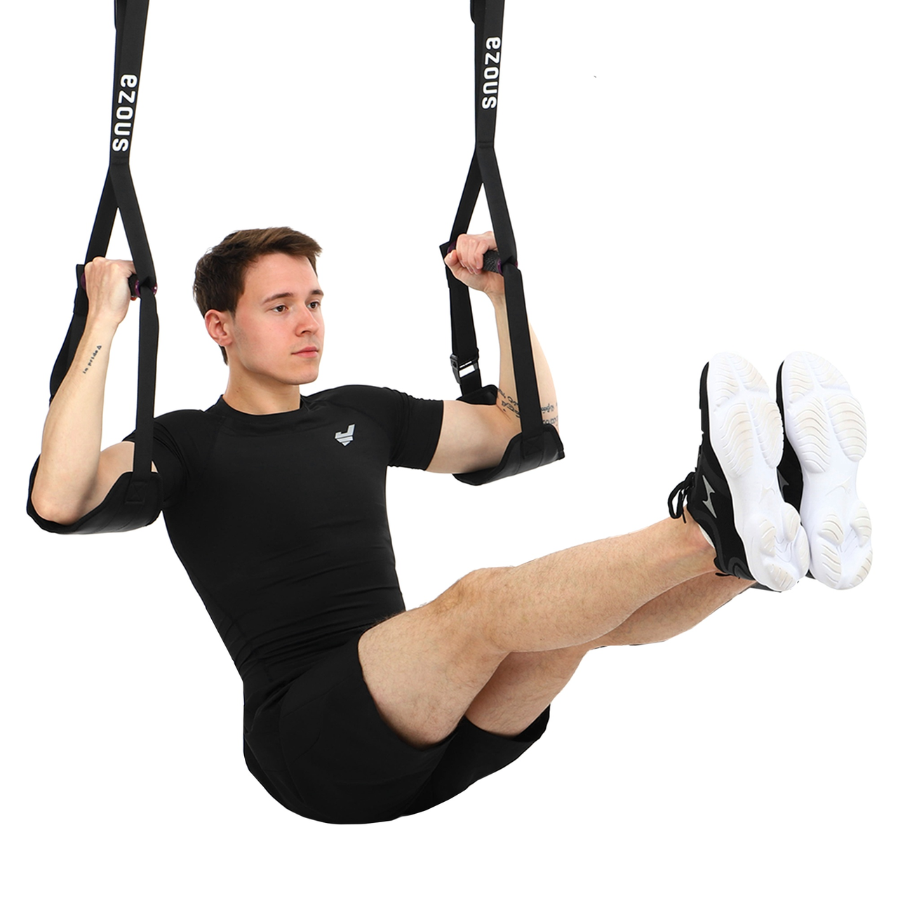 Підвісні атлетичні петлі Береша M-01 AB handle Ezous Straps стропи на турнік для спини та преса