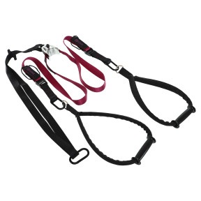 Тренувальні петлі Ezous Gym P-07 Suspension Strap (rip 60) F45 для силових тренувань 1,5 кг чорно-фіолетовий
