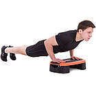 Степ-платформа Zelart 53x36x14 см 4 in 1 mutifuctional step для занять фітнесом, фото 9