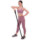 Стрічковий еспандер Record Elastiband 90х3 см із петлями для розтяжки, фото 8