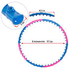 Обруч масажний SP-Planeta розбірний 8 секцій для фітнес-тренувань, фото 9