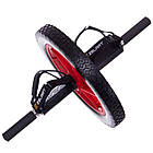 Колесо ролик для преса Zelart d 35 см одинарне з антиковзаючими ручками, фото 2