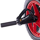 Колесо ролик для преса Zelart d 35 см одинарне з антиковзаючими ручками, фото 6