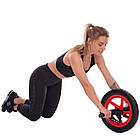 Колесо ролик для преса Zelart d 35 см одинарне з антиковзаючими ручками, фото 8