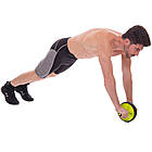 Колесо ролик для преса Zelart d 18 см одинарне з антиковзаючими ручками, фото 6