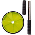 Колесо ролик для преса Zelart d 18 см одинарне з антиковзаючими ручками, фото 8