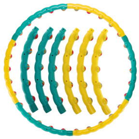 Розбірний обруч Hula Hoop SP-Planeta 3008 Color ball шестисекційний з 30 масажними елементами 90см.