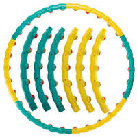 Розбірний обруч Hula Hoop SP-Planeta 3008 Color ball шестисекційний з 30 масажними елементами 90см.