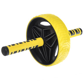 Колесо ролик для преса Zelart d 18,5 см одинарне з антиковзаючими ручками