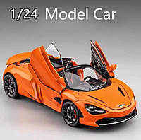 Модель автомобіля McLaren 720s із фільму Форсаж "Хоббс та Шоу". Метал 1:24. Оранжевий.