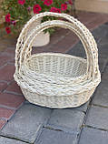 Набір кошиків з білої лози. Арт: 055, фото 2