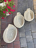 Набір кошиків з білої лози. Арт: 055, фото 8