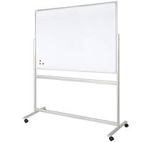 Дошка поворотна двостороння на колесах ТСО 1 х 1.5 м. під маркер, магнітна, 100x150 см.