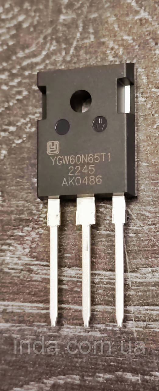 Транзистор YGW60N65T1 Оригінал!!! 120A/60A, 650V, IGBT (YGW50N65TF1, FGW60N65WE, 60G65WE, 60G65WD) TO247