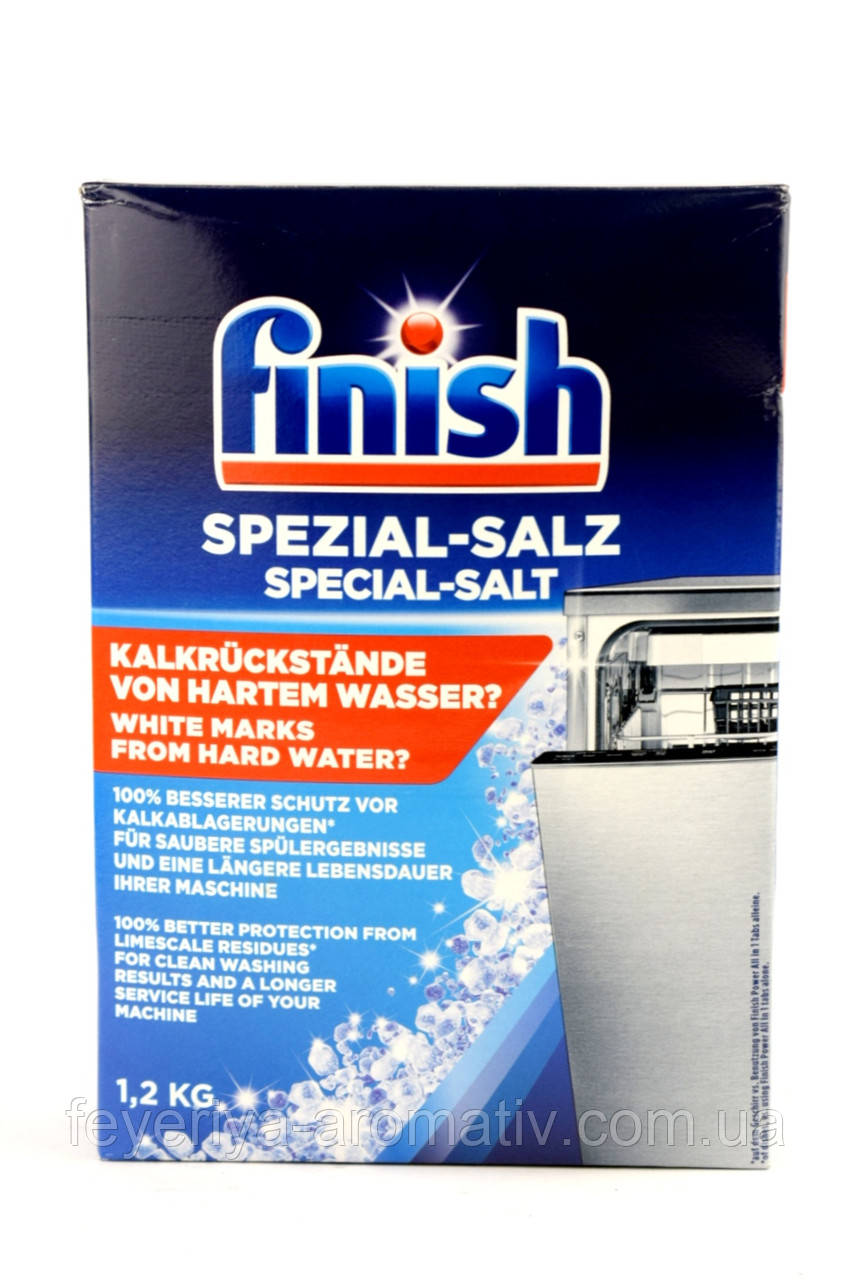 Сіль для посудомийних машин Finish Spezial Salz 1,2 кг Німеччина