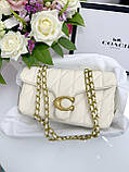 Сумка Coach Butik молочний, фото 7