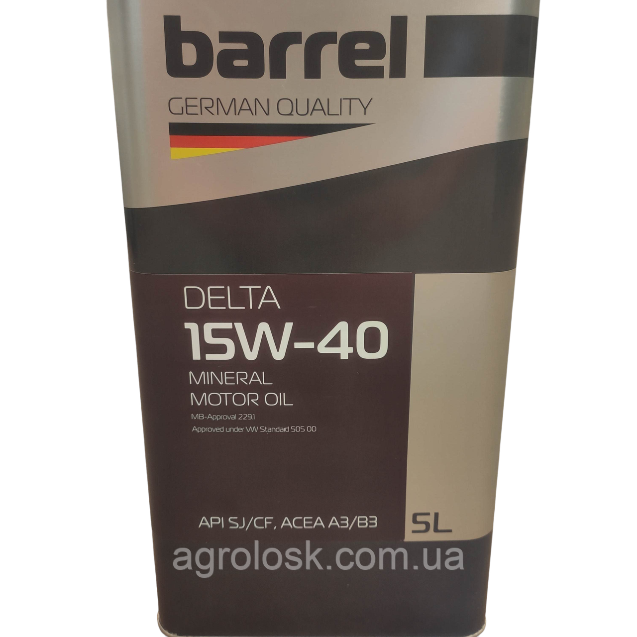 Моторне масло Barrel Delta бензин/дизель 15W-40, 5л, Німеччина