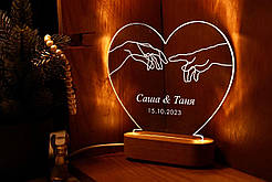 Фото-постер на акрилі у формі серця