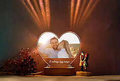 Фото-постер на акрилі у формі серця