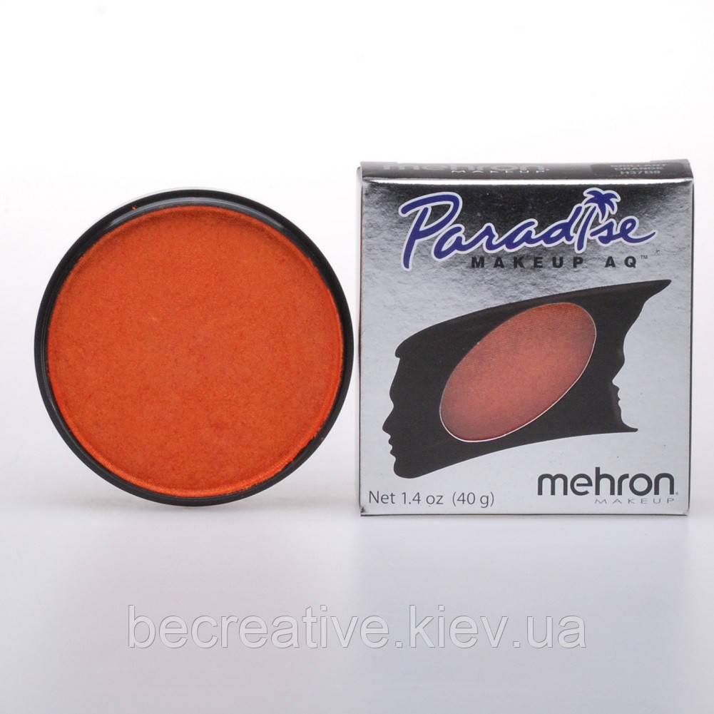 БЛИСКУЧИЙ помаранчевий аквагрим Paradise Makeup AQ™, 40 г