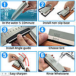 Камінь точильний водний двосторонній 600/1000, фото 2