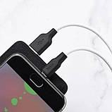 USB Кабель Micro USB HOCO X21 Plus "Silicone" 1М, фото 3