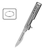 Скальпель складний брелок + 10 лез з швидким відкриттям, фото 8