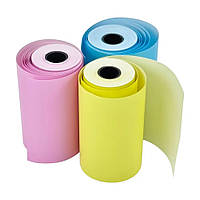 Термопапір без клейкої основи для Bluetooth міні принтера 3 шт Різнокольорова
