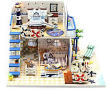 Румбокс Будиночок біля моря Blue Coast інтер'єрний конструктор DIY mini house М032, фото 7