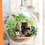 Румбокс - куля інтер'єрний 3D конструктор Miniature DIY Mini fairy Forest Elf Tribe TOTORO B-010 + підставка, фото 9