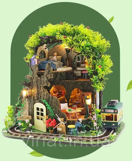 Румбокс Будиночок у лісі‎ Forest Secrect House 3D Інтер'єрний конструктор DIY M232, фото 1