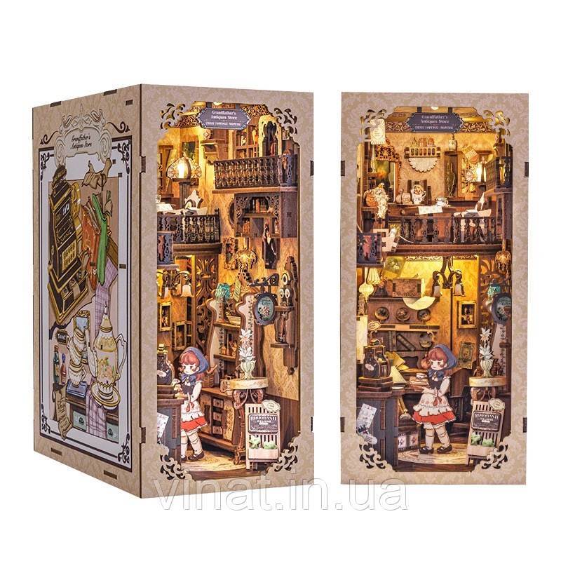 Бук Нук Grandfather’s Antique Store Book Nook DIY Інтерьерний конструктор DC01