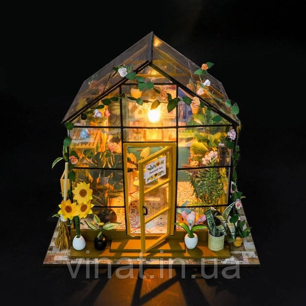 Румбокс Зимовий Сад Оранжерея ЗД інтер'єрний конструктор Sunshine Flower House PC2306, фото 1