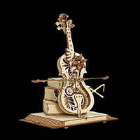 Конструктор Robotime 3D пазл дерев'яний модель Чарівна Віолончель Magic Cello AMK63