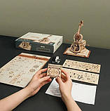 Конструктор Robotime 3D пазл дерев'яний модель Чарівна Віолончель Magic Cello AMK63, фото 6