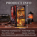 Бук Нук Train Mystery Case Book Nook DIY Інтерьерний конструктор BN01, фото 11