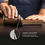 Точилка для ножів та ножиць роликова Roller sharpener + 2 алмазні диски коричнева, фото 8