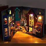 УЦІНКА! ПРИМ'ЯТА КОРОБКА! Book Nook Magic Spell Street Бук Нук Магічна вулиця книжковий куточок DIY TC-24 + купол, фото 4
