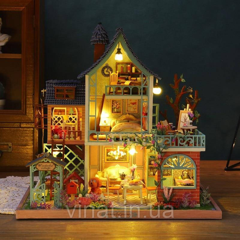 Румбокс Happy Jungle Resort DIY Будиночок у Джунглях Мініатюрний будиночок ES002