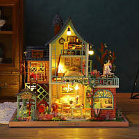 Румбокс Happy Jungle Resort DIY Будиночок у Джунглях Мініатюрний будиночок Roombox ES002 + купол