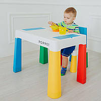 Комплект столик "Колор¸Блу 5 в 1" і стілець синій Poppet