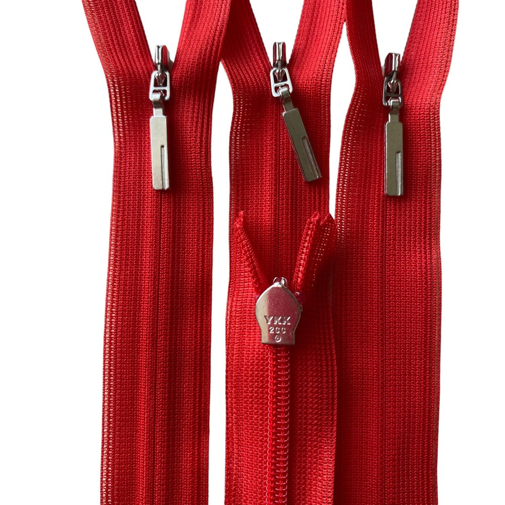 Застібка  потайна YKK 38см  червоний, фото 1