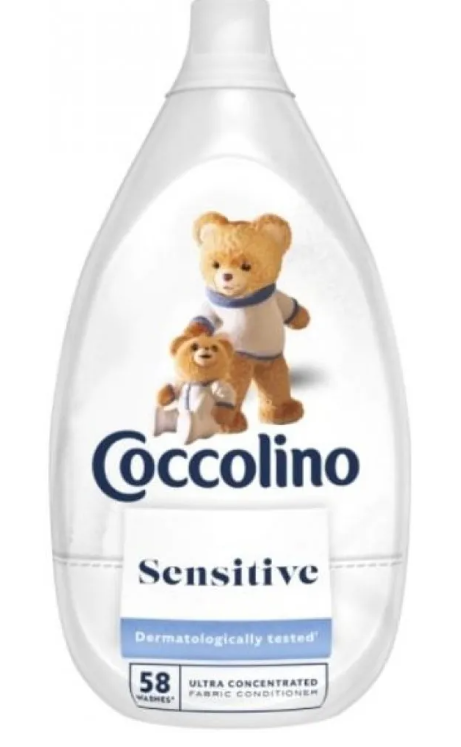 Концентрований кондиціонер для білизни Coccolino Sensitive 870 мл (58 прань) 8720181414923