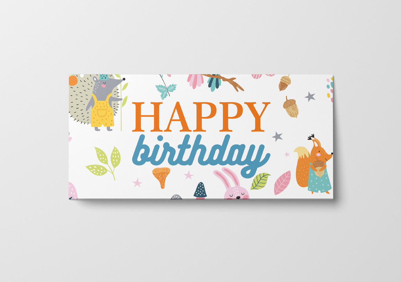 Подарунковий конверт Твоя Забава "Happy Birthday звірята "  1шт.
