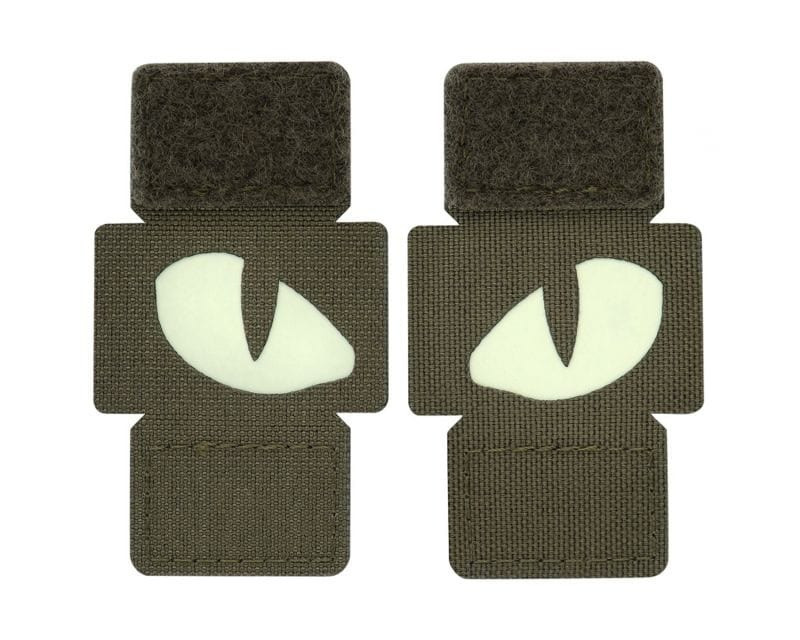 Шеврон PATCH M-TAC Tiger Eyes Laser Cut Reflective флуоресцентний - Ranger Green (51140023)