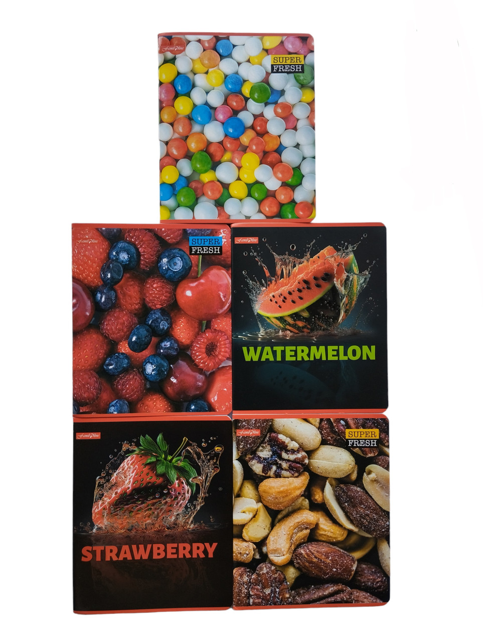 Набір шкільних зошитів 96 аркушів, клітинка, (5 штук) Тетрада ТЕ1192, фото 1