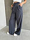 Жіночі модні літні штани палаццо літня костюмка люкс висока посадка базові повсякденні широкі штани OS, фото 8
