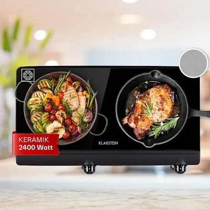 Настільна електрична інфрачервона плита Klarstein Cookbuddy, Німеччина, фото 1